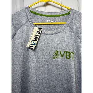 Primal Men's Cycling Shirt 2XL Gray VBT‎ Bike Explore Connect Graphic NWT